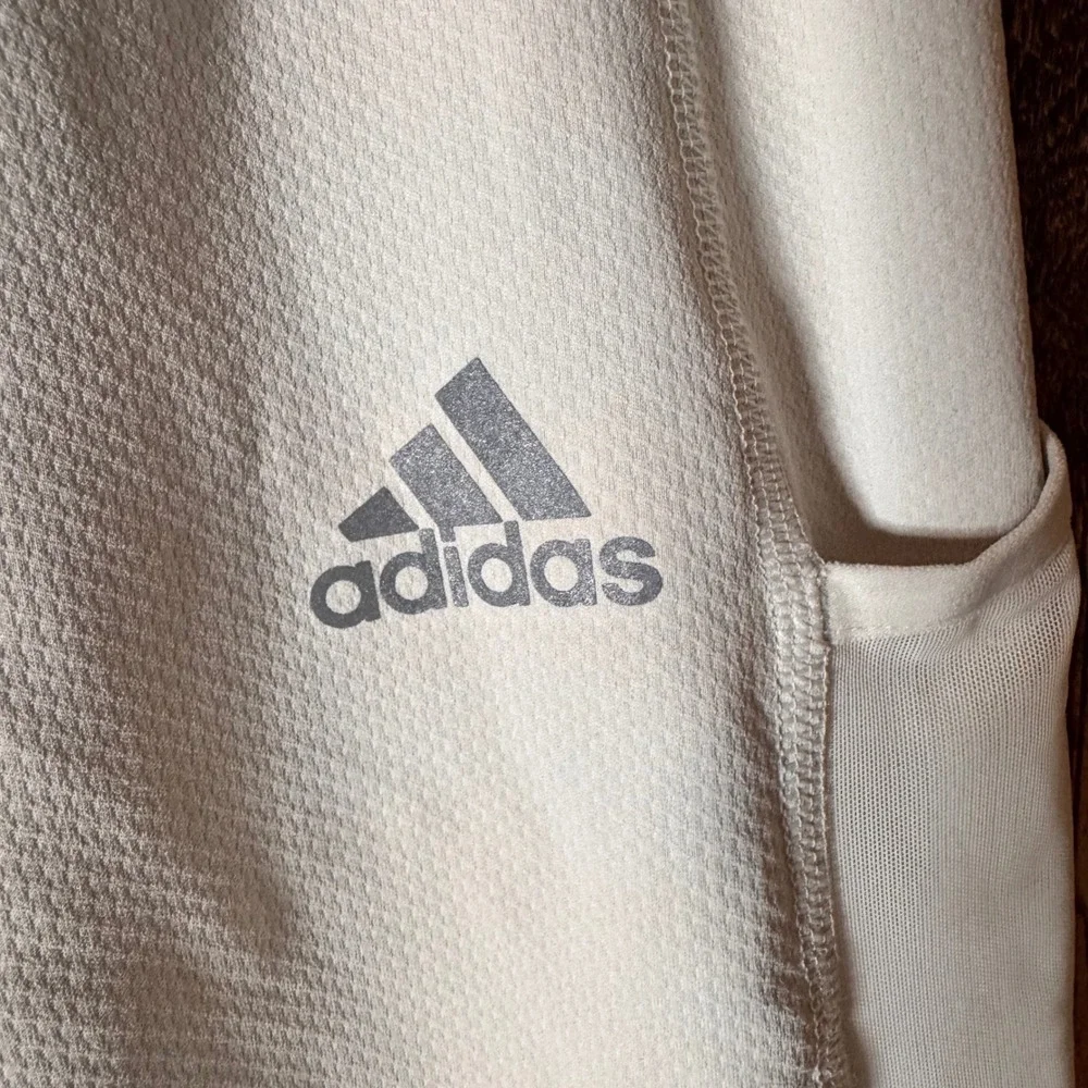 Adidas Running Cold RDY XS Tights Womens Beige Reflective‎ Pocket Leggings